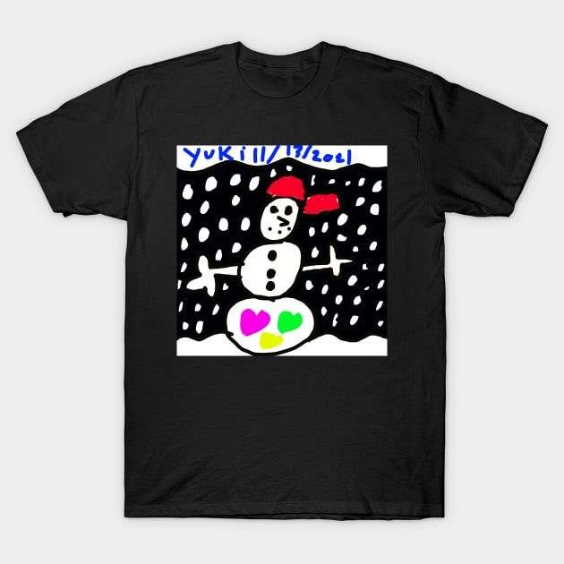 Snowman T-Shirt by yuki's art